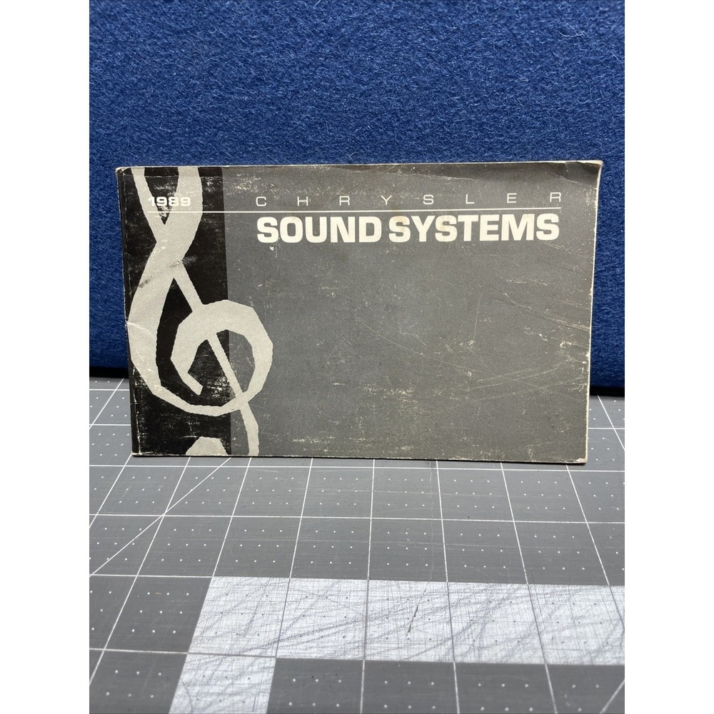 1989 Chrysler‎ Sound Systems Manual Booklet